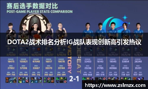 DOTA2战术排名分析IG战队表现创新高引发热议