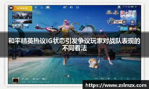 和平精英热议IG状态引发争议玩家对战队表现的不同看法